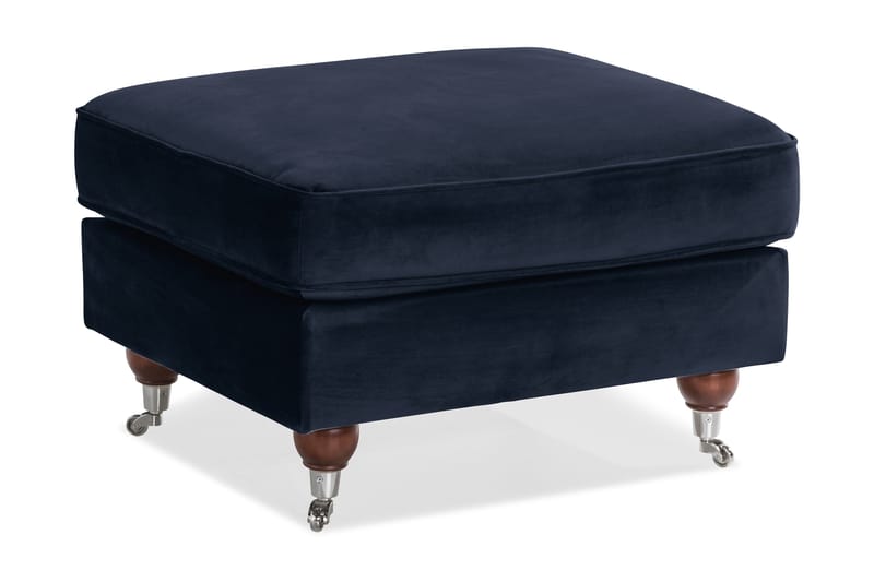 Howard Riviera Fotpall Sammet, Midnattsblå