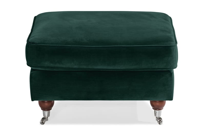 Howard Riviera Fotpall Sammet - Mörkgrön - Möbler - Vardagsrum - Stolar & sittmöbler - Pallar - Fotpall