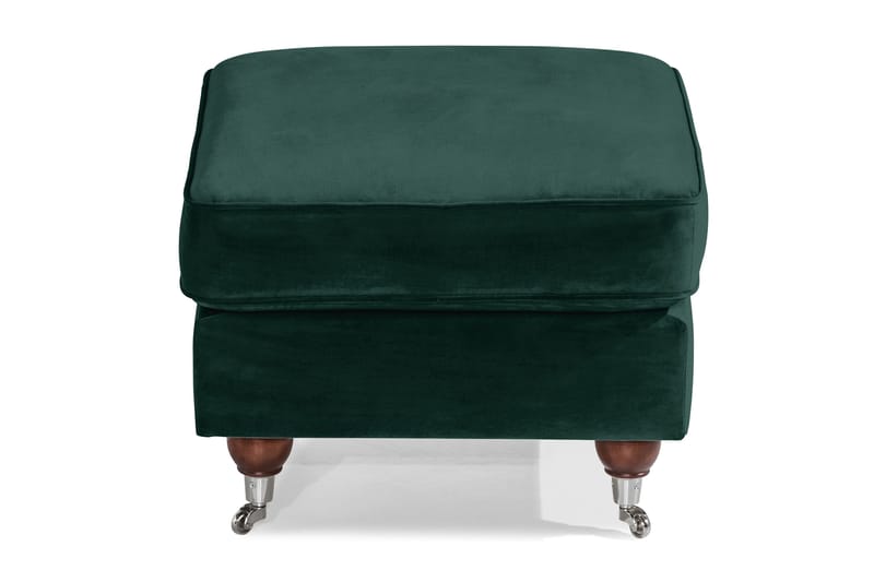 Howard Riviera Fotpall Sammet - Mörkgrön - Möbler - Vardagsrum - Stolar & sittmöbler - Pallar - Fotpall