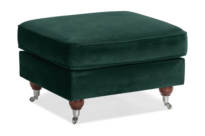 Howard Riviera Fotpall Sammet, Mörkgrön