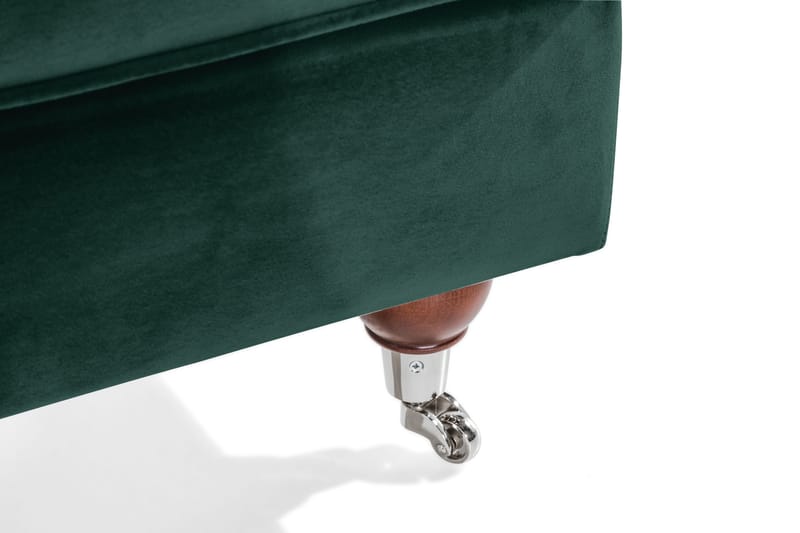Howard Riviera Fotpall Sammet - Mörkgrön - Möbler - Vardagsrum - Stolar & sittmöbler - Pallar - Fotpall