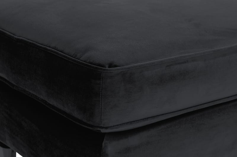 Howard Riviera Fotpall Sammet - Svart - Möbler - Vardagsrum - Stolar & sittmöbler - Pallar - Fotpall