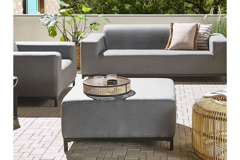 Hughen Fotpall - Grå/Svart - Möbler - Vardagsrum - Stolar & sittmöbler - Pallar - Fotpall