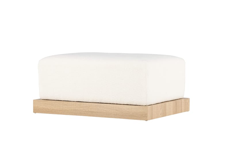 Ivy Fotpall - Vit - Möbler - Vardagsrum - Stolar & sittmöbler - Pallar - Fotpall