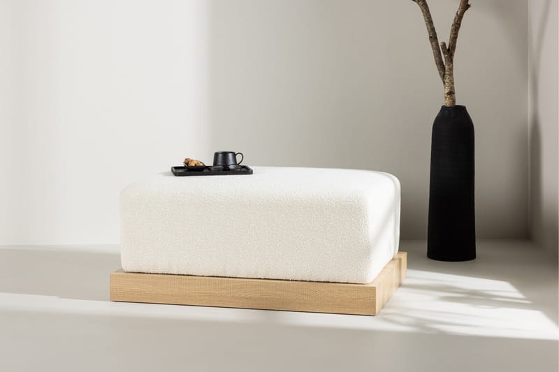 Ivy Fotpall - Vit - Möbler - Vardagsrum - Stolar & sittmöbler - Pallar - Fotpall