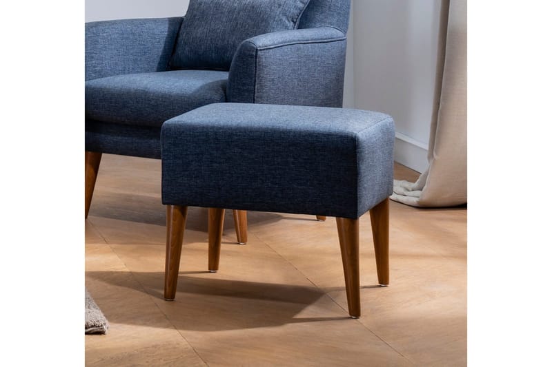 Kambi Fotpall - Mörkblå - Möbler - Vardagsrum - Stolar & sittmöbler - Pallar - Fotpall