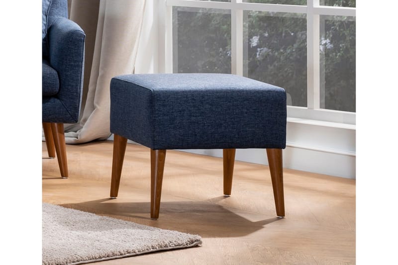 Kambi Fotpall - Mörkblå - Möbler - Vardagsrum - Stolar & sittmöbler - Pallar - Fotpall