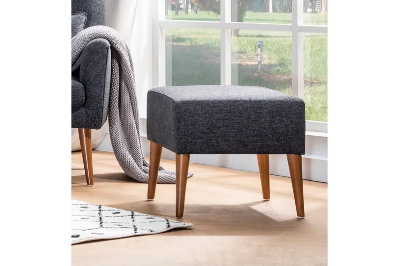 Kambi Fotpall - Mörkgrå - Möbler - Vardagsrum - Stolar & sittmöbler - Pallar - Fotpall