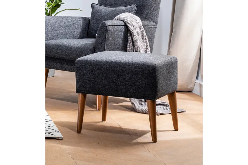 Kambi Fotpall - Mörkgrå - Möbler - Vardagsrum - Stolar & sittmöbler - Pallar - Fotpall