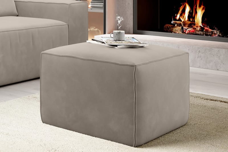Kamli Fotpall - Beige - Möbler - Vardagsrum - Stolar & sittmöbler - Pallar - Fotpall