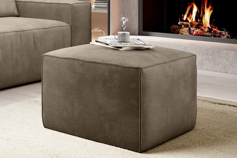 Kamli Fotpall - Beige - Möbler - Vardagsrum - Stolar & sittmöbler - Pallar - Fotpall