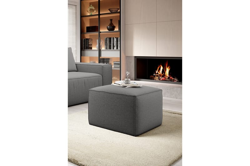 Kamli Fotpall - Grå - Möbler - Vardagsrum - Stolar & sittmöbler - Pallar - Fotpall