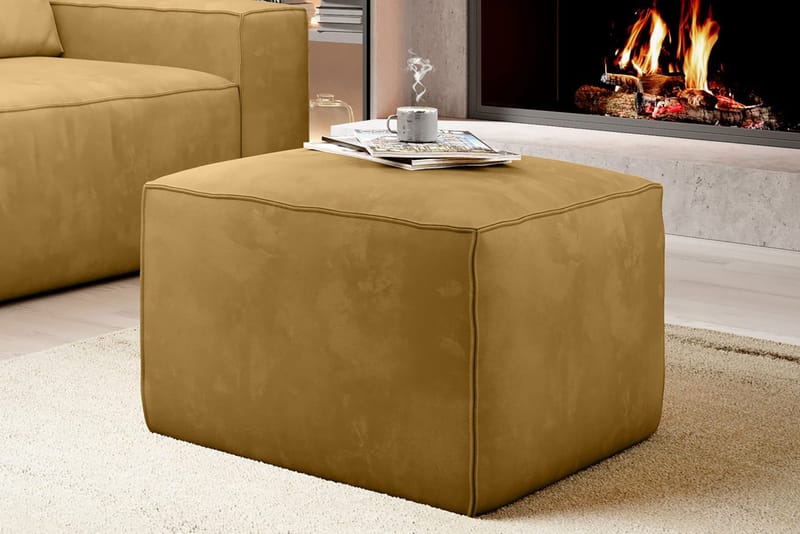 Kamli Fotpall - Gul - Möbler - Vardagsrum - Stolar & sittmöbler - Pallar - Fotpall