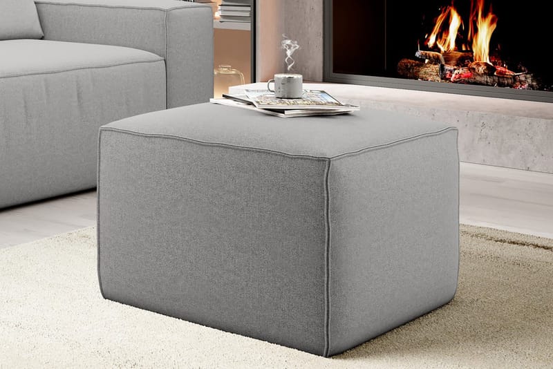 Kamli Fotpall - Ljusgrå - Möbler - Vardagsrum - Stolar & sittmöbler - Pallar - Fotpall