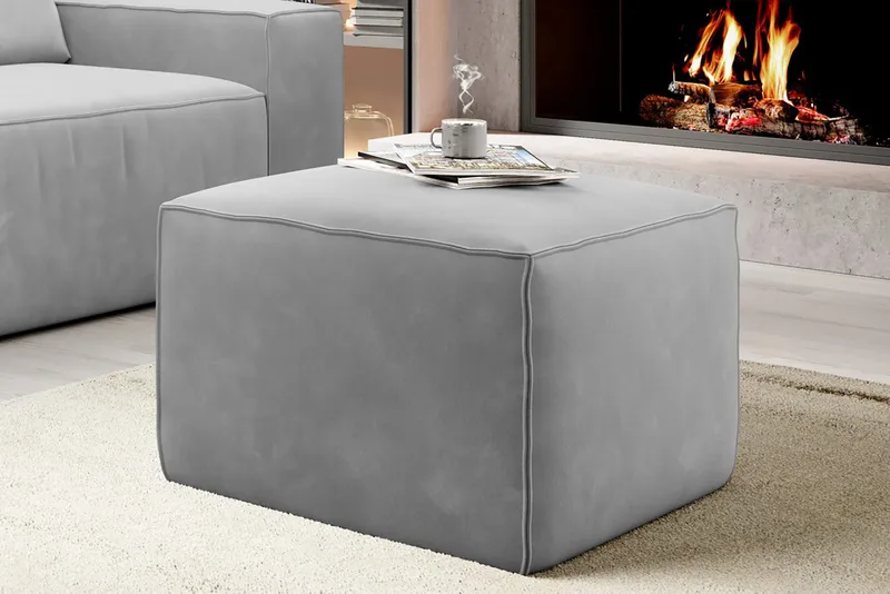 Kamli Fotpall - Ljusgrå - Möbler - Vardagsrum - Stolar & sittmöbler - Pallar - Fotpall