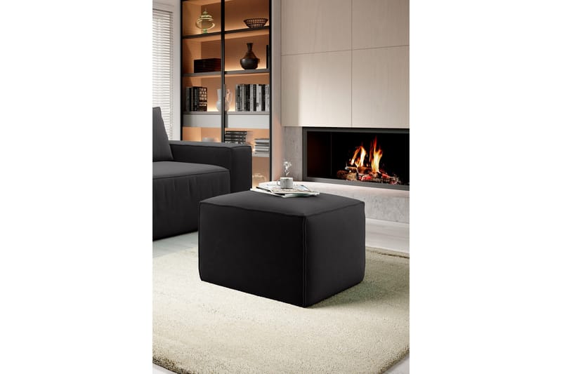 Kamli Fotpall - Mörkgrå - Möbler - Vardagsrum - Stolar & sittmöbler - Pallar - Fotpall