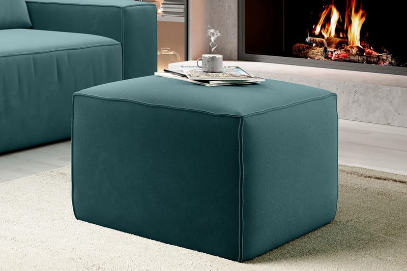 Kamli Fotpall - Turkos - Möbler - Vardagsrum - Stolar & sittmöbler - Pallar - Fotpall