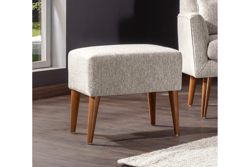 KIERSTEN Fotpall Beige - Möbler - Vardagsrum - Stolar & sittmöbler - Pallar - Fotpall