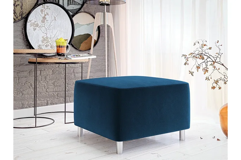 Kintore Fotpall 56 cm Dark blue - Möbler - Vardagsrum - Stolar & sittmöbler - Pallar - Fotpall