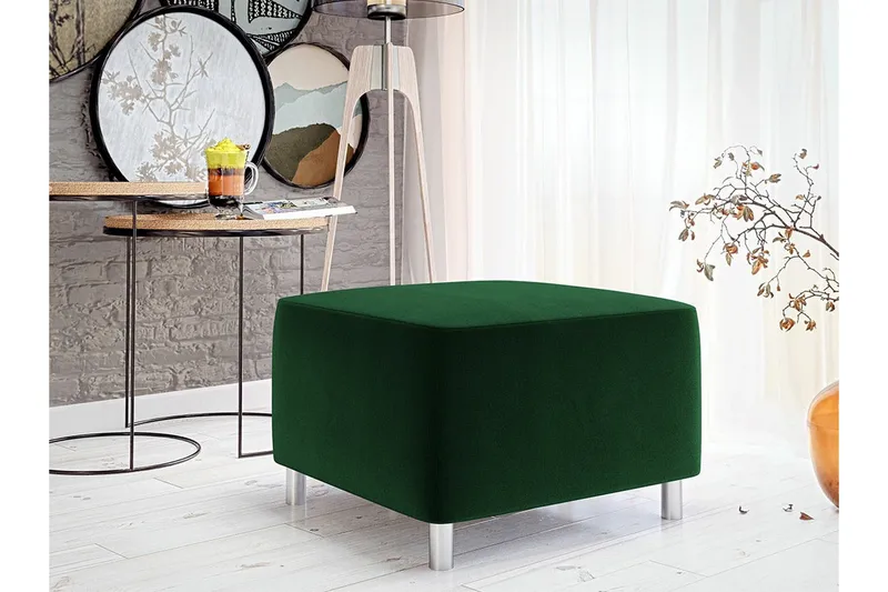 Kintore Fotpall 56 cm Dark green - Möbler - Vardagsrum - Stolar & sittmöbler - Pallar - Fotpall