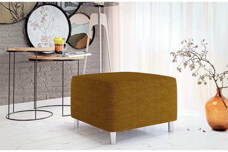 Kintore Fotpall 56 cm Dark yellow - Möbler - Vardagsrum - Stolar & sittmöbler - Pallar - Fotpall