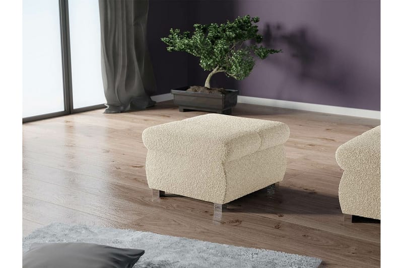 Kintore Fotpall 60 cm beige - Möbler - Vardagsrum - Stolar & sittmöbler - Pallar - Fotpall