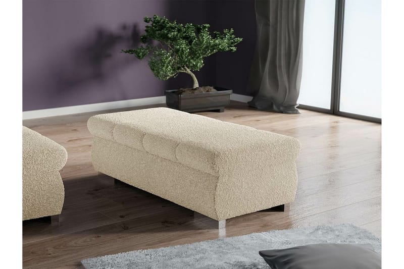Kintore Fotpall 60 cm beige - Möbler - Vardagsrum - Stolar & sittmöbler - Pallar - Fotpall