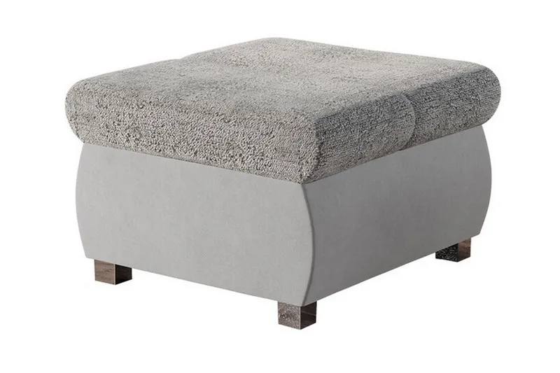 Kintore Fotpall 60 cm Light grey/Dark grey