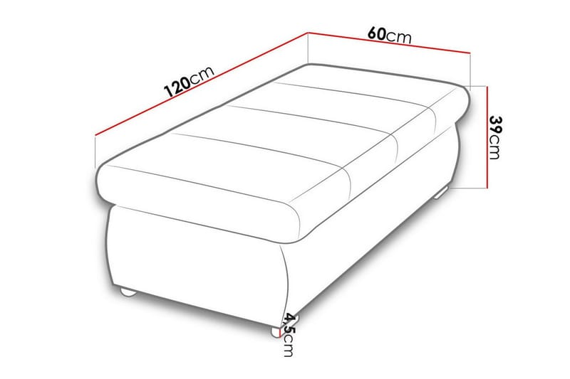 Kintore Fotpall 60 cm - Möbler - Vardagsrum - Stolar & sittmöbler - Pallar - Fotpall
