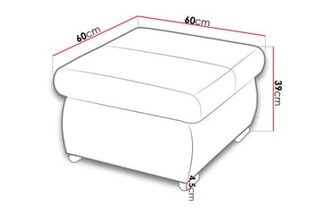 Kintore Fotpall 60 cm - Möbler - Vardagsrum - Stolar & sittmöbler - Pallar - Fotpall