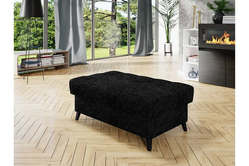 Kintore Fotpall 67 cm Black - Möbler - Vardagsrum - Stolar & sittmöbler - Pallar - Fotpall