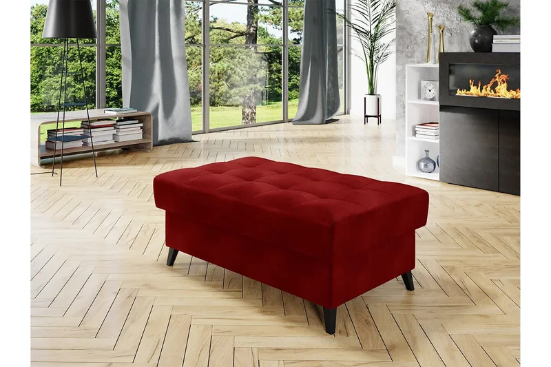 Kintore Fotpall 67 cm Red - Möbler - Vardagsrum - Stolar & sittmöbler - Pallar - Fotpall