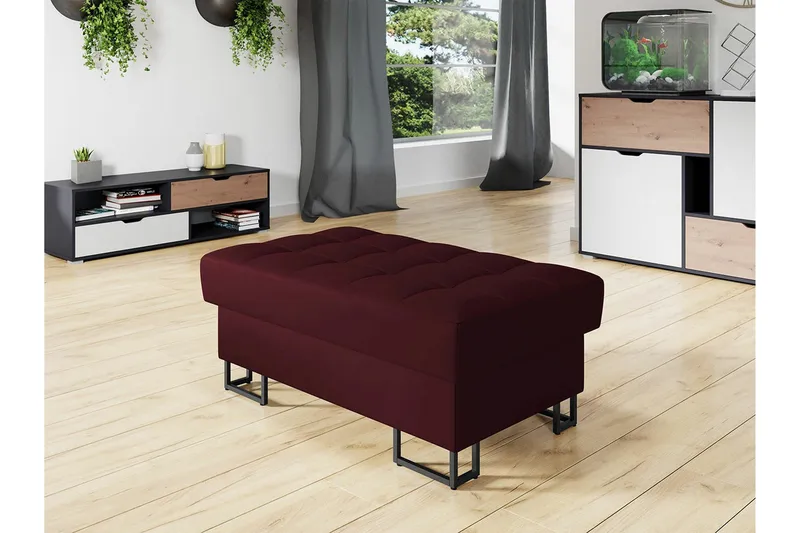 Kintore Fotpall 67 cm Wine red - Möbler - Vardagsrum - Stolar & sittmöbler - Pallar - Fotpall