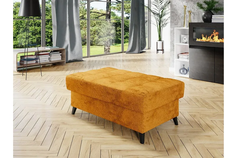 Kintore Fotpall 67 cm Yellow - Möbler - Vardagsrum - Stolar & sittmöbler - Pallar - Fotpall