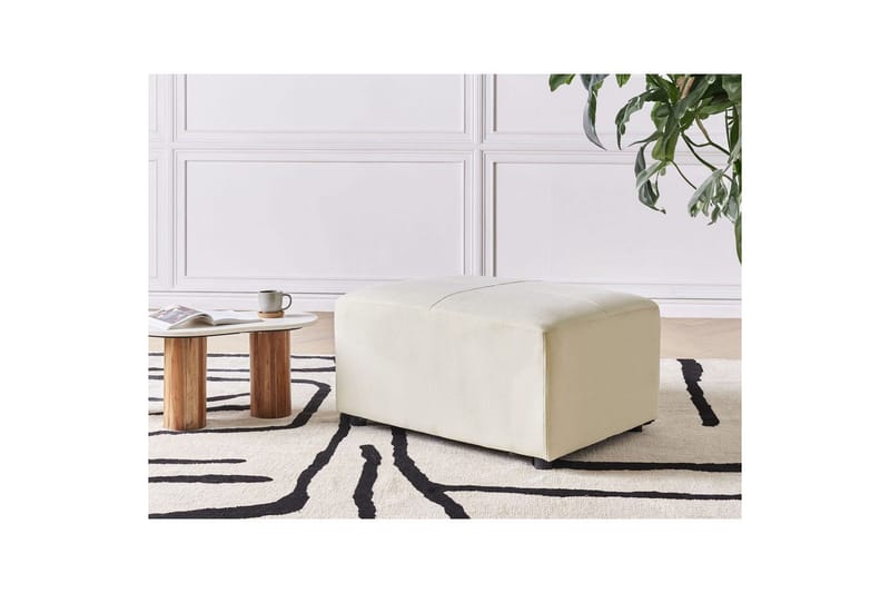 Fotpall Kohlo Beige/svart - Beige/svart - Möbler - Vardagsrum - Stolar & sittmöbler - Pallar - Fotpall