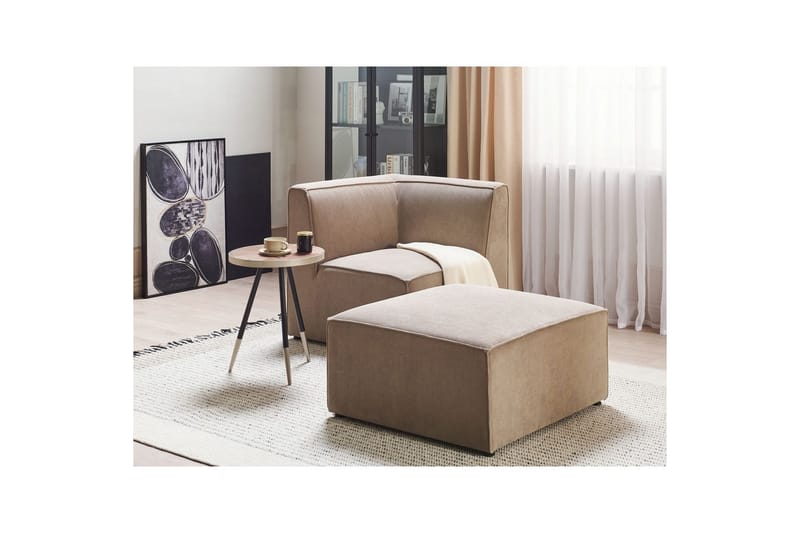 Fotpall Lemvig Taupe - Taupe - Möbler - Vardagsrum - Stolar & sittmöbler - Pallar - Fotpall