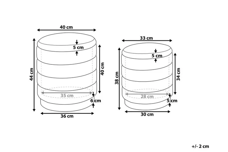 Lerbodatorp Fotpall med Förvaring 2-pack - Rosa - Möbler - Vardagsrum - Stolar & sittmöbler - Pallar - Fotpall