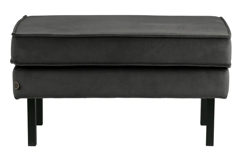 Lissbon Fotpall Sammet - Antracit - Möbler - Vardagsrum - Stolar & sittmöbler - Pallar - Fotpall