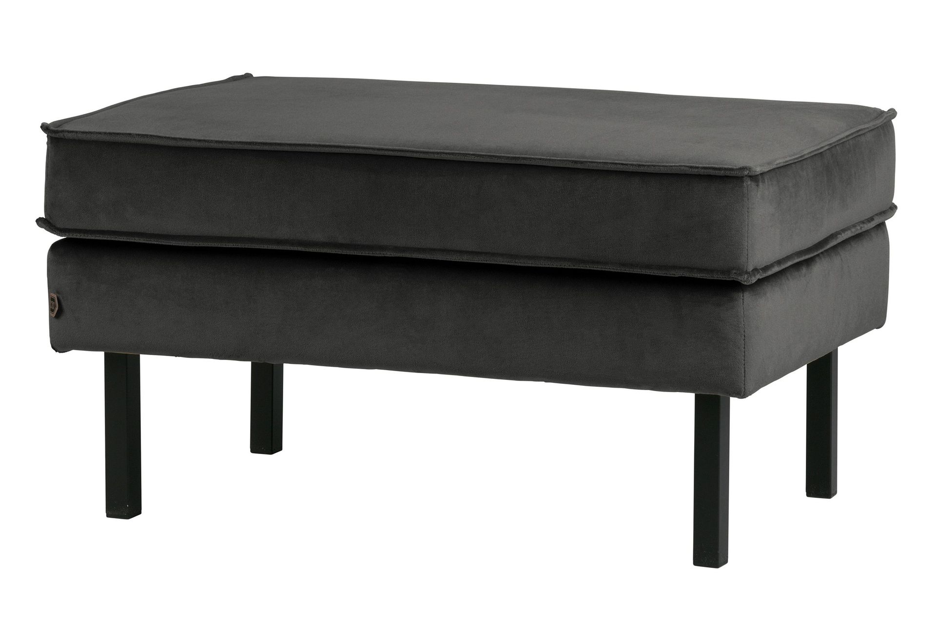 Lissbon Fotpall Sammet - Antracit