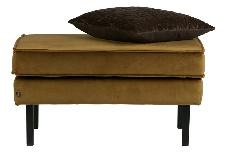 Lissbon Fotpall Sammet - Honungsgul - Möbler - Vardagsrum - Stolar & sittmöbler - Pallar - Fotpall