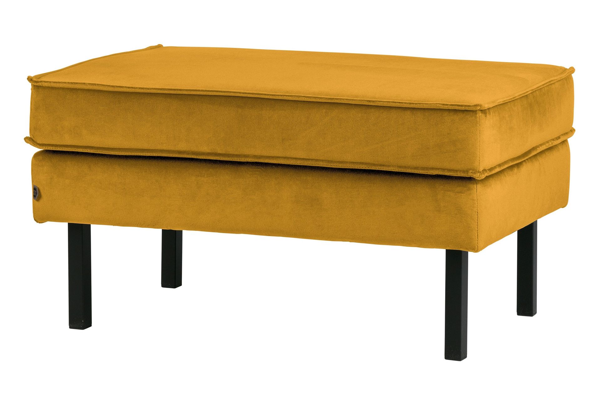 lissbon fotpall sammet - ockra