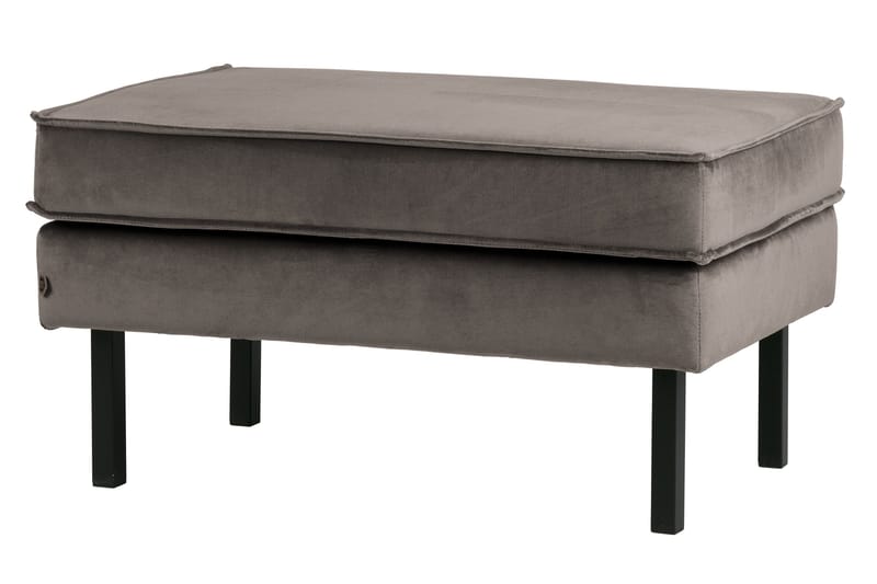 Lissbon Fotpall Sammet, Taupe