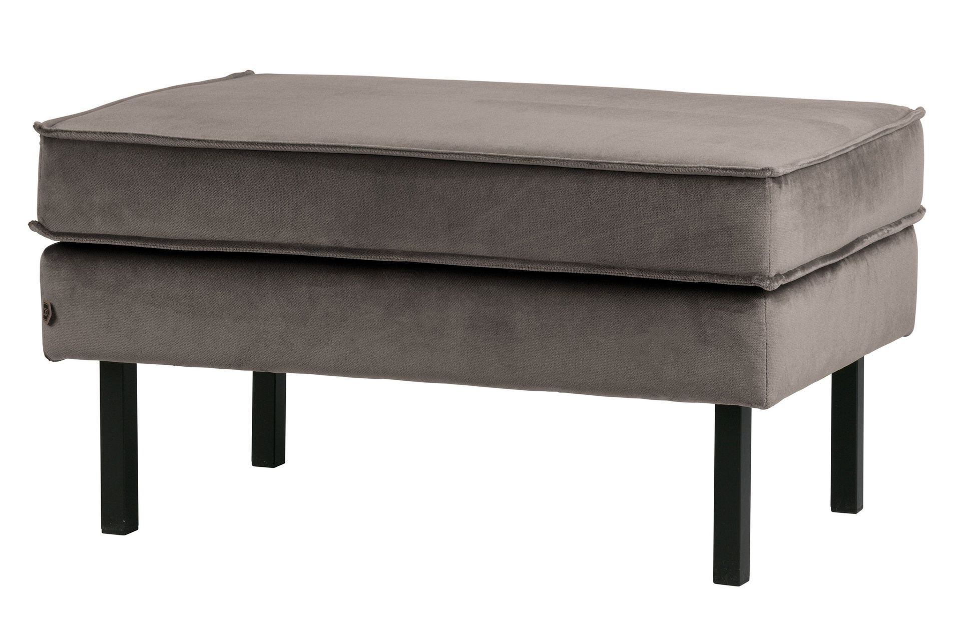 Lissbon Fotpall Sammet - Taupe