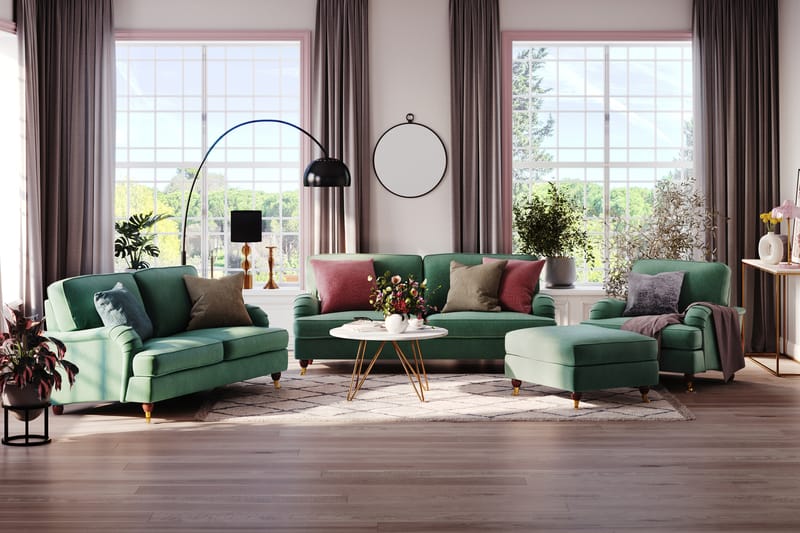 LYNN Fotpall Vintage - Möbler - Vardagsrum - Stolar & sittmöbler - Pallar - Fotpall