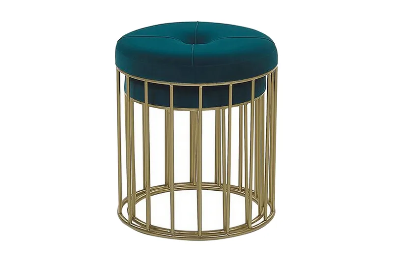 Mattila Fotpall 2-pack - Blå - Möbler - Vardagsrum - Stolar & sittmöbler - Pallar - Fotpall