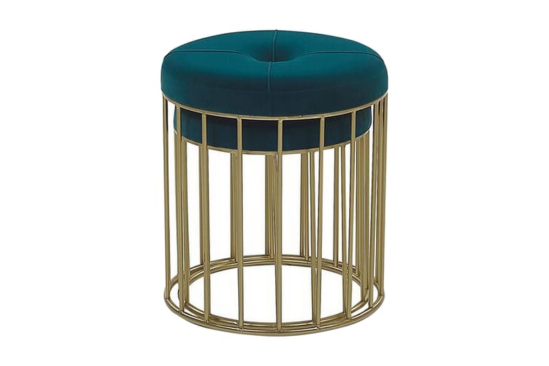 Mattila Fotpall 2-pack - Blå - Möbler - Vardagsrum - Stolar & sittmöbler - Pallar - Fotpall