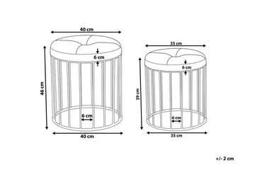 Mattila Fotpall 2-pack - Grön - Möbler - Vardagsrum - Stolar & sittmöbler - Pallar - Fotpall