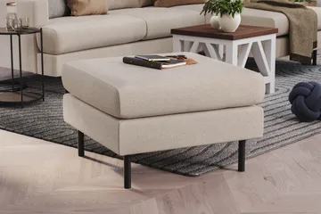 Menard Compact Fotpall 68 cm - Beige - Möbler - Vardagsrum - Stolar & sittmöbler - Pallar - Fotpall