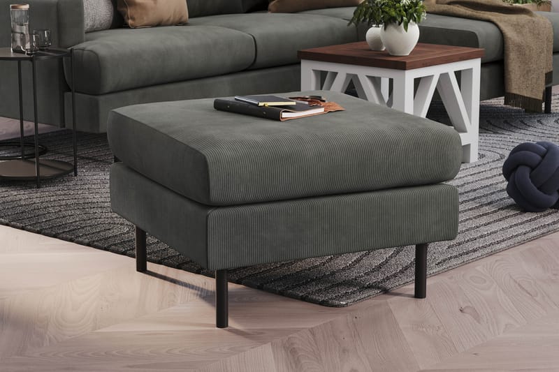 Menard Compact Fotpall 68 cm - Grå - Möbler - Vardagsrum - Stolar & sittmöbler - Pallar - Fotpall