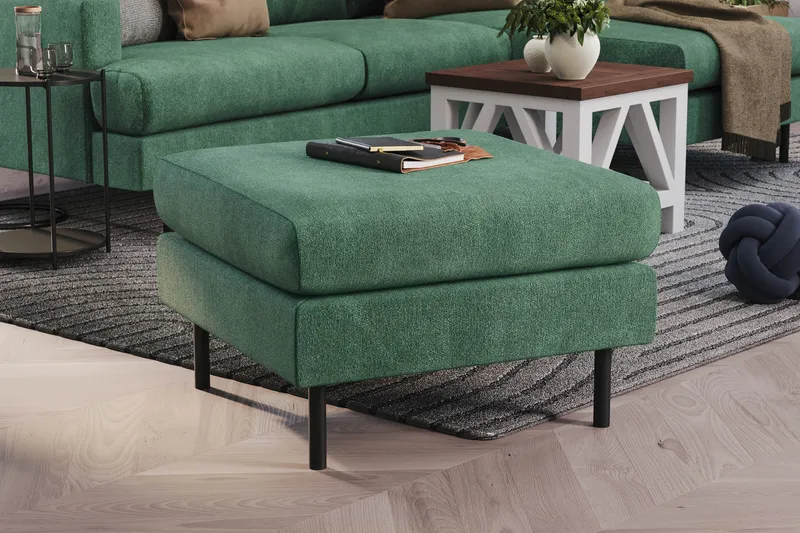 Menard Compact Fotpall 68 cm - Grön - Möbler - Vardagsrum - Stolar & sittmöbler - Pallar - Fotpall